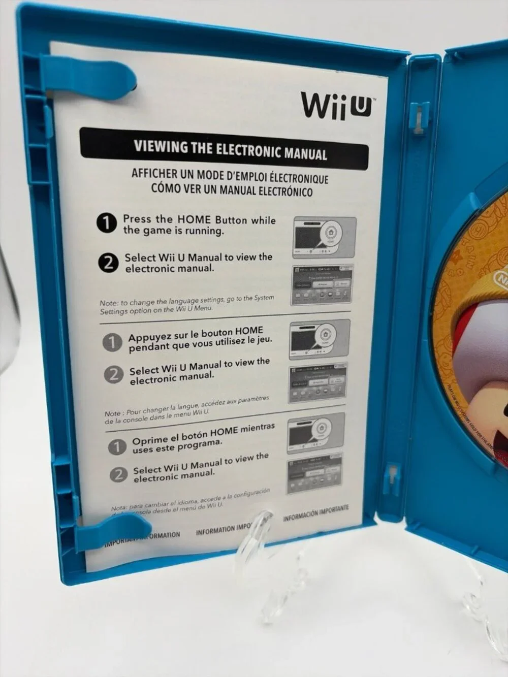 WiiU Captain Toad: Treasure Tracker (Nintendo Wii U, 2014) No Manual Tested